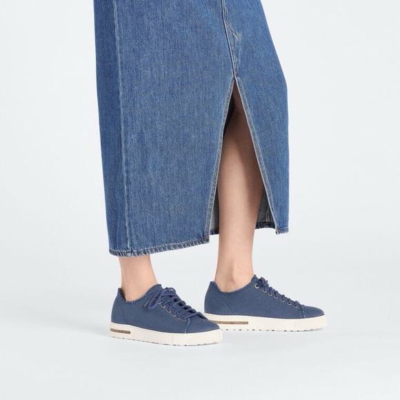 NIB Birkenstock Bend Low Decon Textile Midnight Blue Sneakers in size W11/M9 - Picture 5 of 12